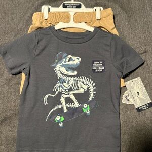 Tommy Bahama boys skateboard short set. Glow in the dark